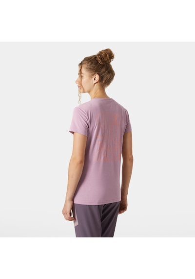 Helly Hansen W Skog Recycled Graphıc T-shırt Mor