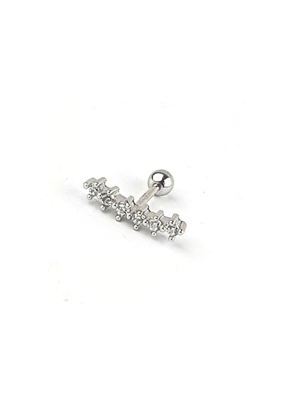 Pırlanta Parlaklığında Zirkon Taşlı 925ayar Gümüş Tragus Kıkırdak Helix Piercing 52103042