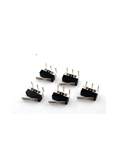5 Adet Mini Micro Switch Paletli Kw10 Z1p 90 Derece Yan L Pin