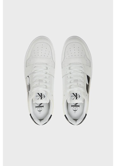Calvin Klein Logolu Deri Kadın Sneaker Ayakkabı Yw0yw014820ld White-black Beyaz - Siyah Calvin Klein Logolu Deri Kadın Sneaker Ayakkabı Yw0yw014820ld White-black Beyaz - Siyah