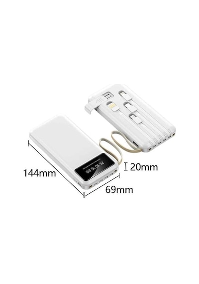Powerbank Şarj Cihazı 4 Çıkışlı 20.000 Mah Powerbank Taşınabilir Çoklu Giriş - Çok Renkli