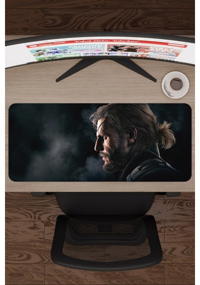 Metal Gear Solid Kaymaz Dikişli Kauçuk Oyuncu Mousepad V2 - 70x30 Xl Gaming Mouse Pad Fare Altlığı