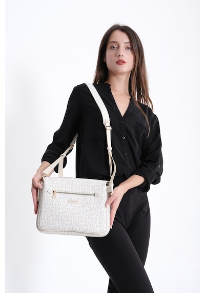 Just Polo Kadın Çapraz Ve Omuz Çantası 2068mh Krem 61881362