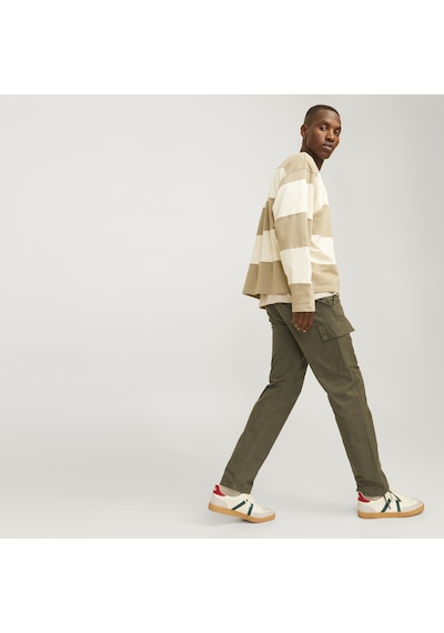Jack & Jones Erkek Pamuklu Kargo Pantolon - Kane - 12258150 Yeşil