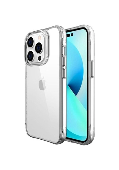Apple Uyumlu iPhone 14 Pro Kılıf Zore Şeffaf Ultra İnce Airbag Tasarımlı Okka Kapak Renksiz