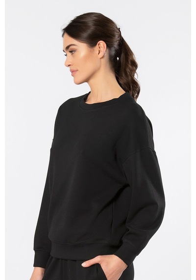 Türen Kadin Bisiklet Yaka Sweatshirt 3613/siyah Siyah