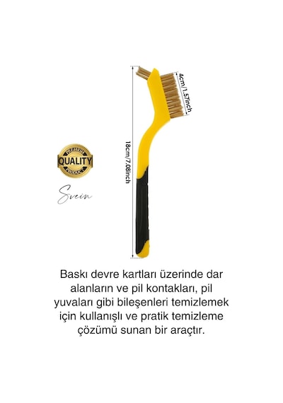 Svein Premium Mini Tel Fırça Seti 3'lü