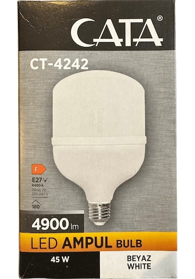 Cata Ct-4242 45w 6400k Beyaz Işık E27 Duylu Led Torch Ampul 8 Adet