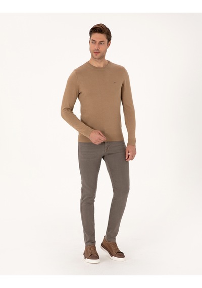 Pierre Cardin Erkek Camel Kazak /triko 50314192-vr015 CAMEL