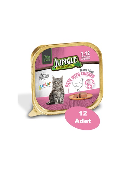 100 Gr Püre Kedi Maması Yavru Sütlü & Tavuklu - 12'li