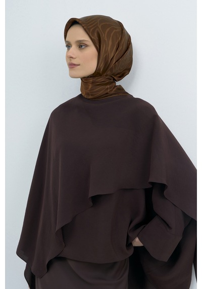 Armine Saf İpek Sura Eşarp-2026 İlkbahar-yaz- 95110d Kahve-taba