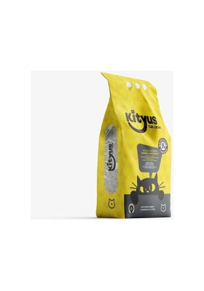Aktif Karbonlu Bentonit Kedi Kumu, 5kg, İnce Taneli, Tozsuz, Ekstra Topaklanan