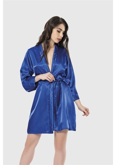 Aria's Closet Arias Closet Saks Kısa Saten Sabahlık Saks
