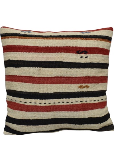 Zehra Abla Halı Yeni El Dokuma Dekoratif Kilim Kırlent Yastık Kılıfı 6701 Çok Renkli
