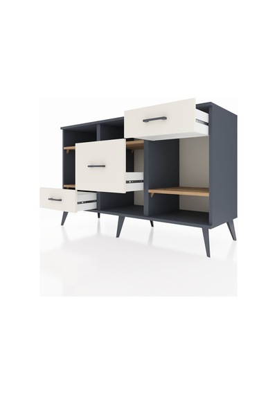 Kronos Konsol 4 Raflı 3 Çekmeceli 132x59x83 Antrasit-çam/aytaşı Çam/aytaşı Kronos Konsol 4 Raflı 3 Çekmeceli 132x59x83 Antrasit-çam/aytaşı Çam/aytaşı