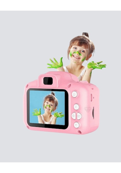 8 Megapiksel Mini Çocuk Kamerası Hd Ekranlı Darbeye Dayanıklı Ve Şarjlı - Lisinya