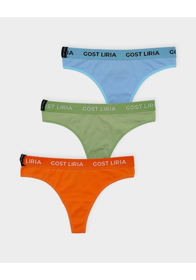 Gost Liria Fresh Mode Kadın String Külot 3 Lü Paket - Çok Renkli Çok Renkli