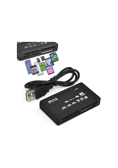 Usb Hub Micro Sd/Xd/Mmc/Ms/Cf/Tf Mini M2 Kombo Çoklu Kart Okuyucu