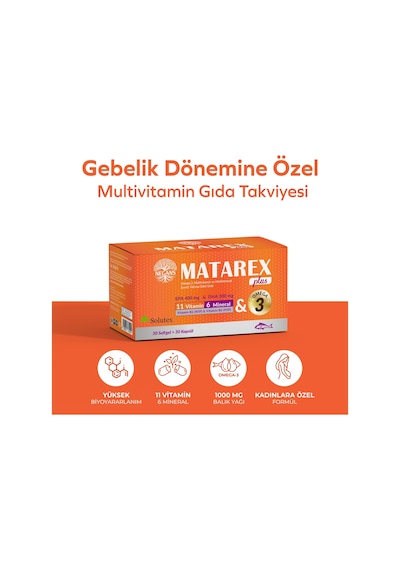 Negans Matarex Plus 30 Softgel + 30 Kapsül