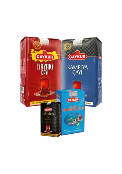 Tiryaki 1kg, Kamelya 1kg, Altınbaş 200gr, 42 No Tirebolu 500gr Dökme Çay Paketi