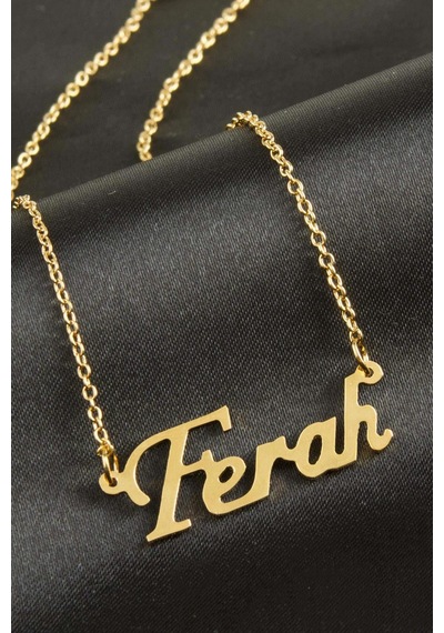 Ferah - 781 - İsimli - Glblseme - Kolye -sarı altın