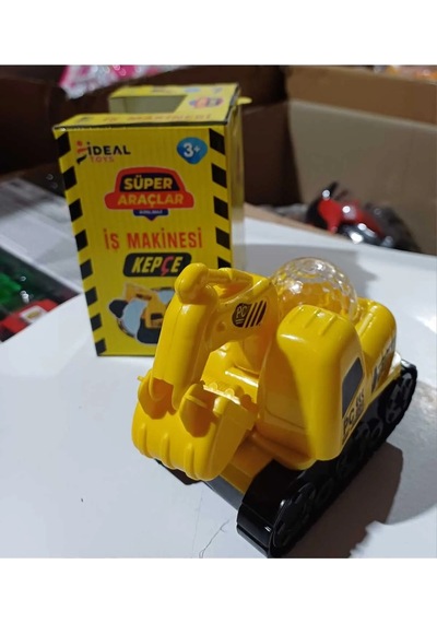 Süper Araçlar İş Makinesi Kepçe Pilli Sesli Işıklı
