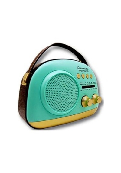 Crownwell Taşınabilir Bluetooth Retro Radyo Arizona Serisi / Blue