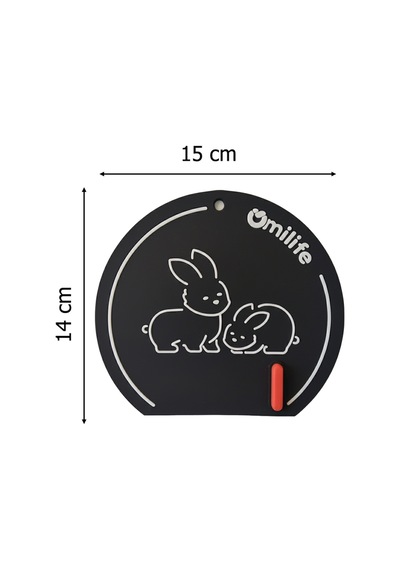 Siyah Gider Koku Önleyici Silikon Sızdırmaz Ped Banyo Mutfak Lavabo Koruyucu 15x14 Cm