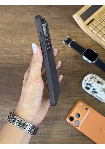 Samsung Galaxy S26 Ultra Uyumlu Süper İnce Mat Ultra Thin Silikon Kılıf Buzlu Siyah