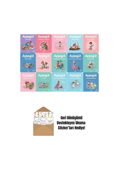 Annemin Çantası + Üç Kedi Bir Dilek 4 Kitap Set + Okuma Sticker'ları