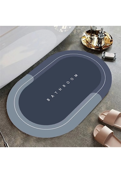 Sihirli Su Emici Kaydırmaz Banyo Paspası Ayak Matı Kaymaz Tabanlı Abdest Paspası 3,5 Mm Diğer