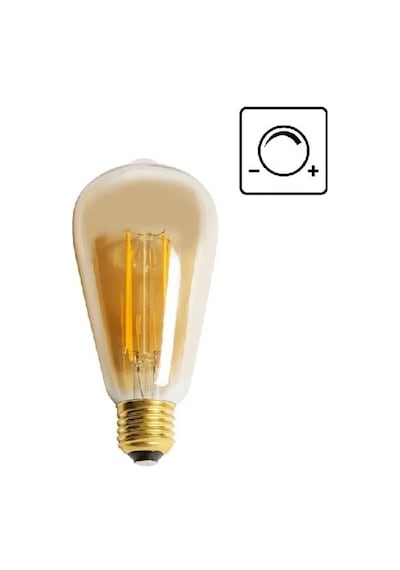 Cata 6w Ct-4313 Rustik Uzun Filament Dimlenebilir Led Ampul St64 - Sarı Işık 2700k