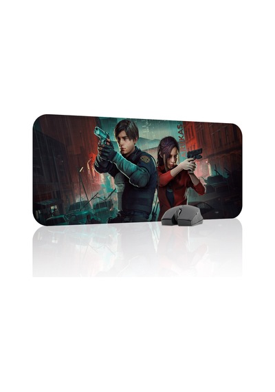 Resident Evil Kaymaz Dikişli Kauçuk Oyuncu Mousepad V2 - 70x30 Xl Gaming Mouse Pad Fare Altlığı
