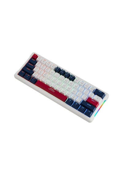 K610 Kablolu Lacivert - Beyaz Mekanik Oyuncu Klavyesi-61 Tuş Rgb-hot Swap - Mavi Switch