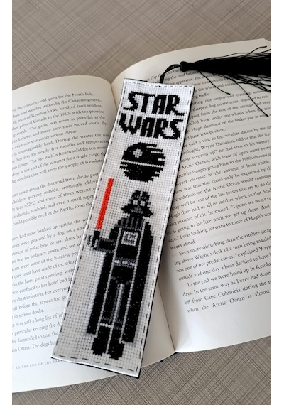 Star Wars Temalı Kanaviçe Kitap Ayracı