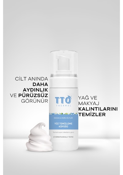 Tto Thermal Mini Yüz Temizleme Köpüğü 100 Ml Seyahat Boy Derin Temizlik