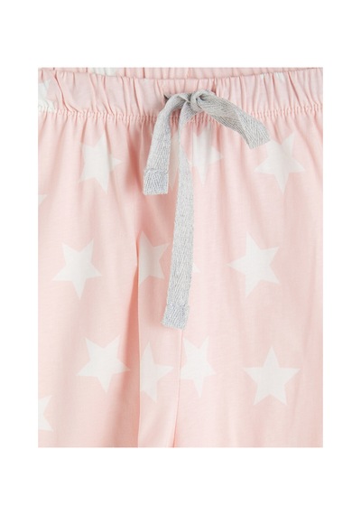 Lcw Dream Pembe Baskılı Kadın Şortlu Pijama Takımı