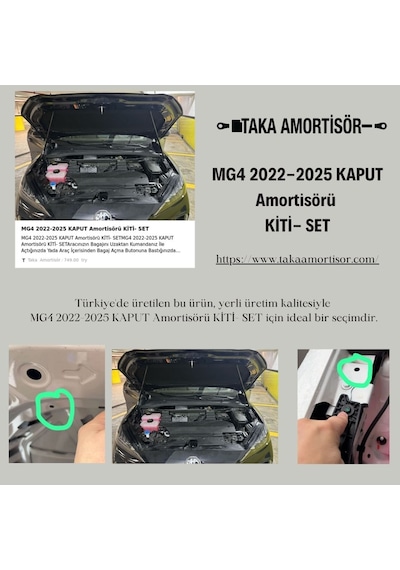 Mg4 2022-2025 Kaput Amortisörü Kiti- Set 1 Kit