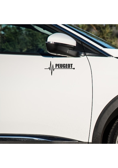 Peugeot 301 Sticker Sol Sağ Yan Ayna Altı Araç Markalı Sticke