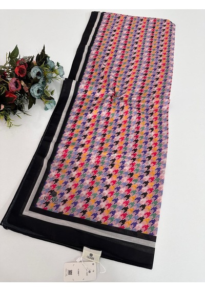 Quare Soft Pamuklu Desenli Şal Ldsq1001-28645 Çok Renkli