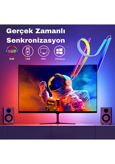 Bilgisayar Ambilight Işığı Görüntüye Duyarlı Ambilight Led