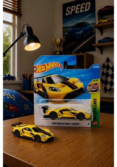 Hot Wheels 2016 Ford Gt Race / Course Oyuncak Araba Çok Renkli