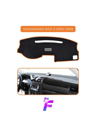 Volkswagen Golf 5 2003-2009 Torpido Örtüsü Güneşten, Isıdan, Çatlamadan Korur Tam Uyum C4 Torpido Halısı