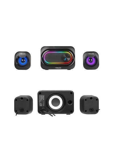 Mikado Md-511 5w+3w 2 Usb Rgb Ledli 2+1 Gaming Speaker Hoparlör