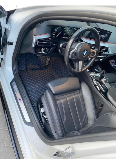 Araca Özel 7D Havuzl Deri Paspas Vokswagen Passat B8.5 2019-2021 2021-Siyaha Siyah Dikişli