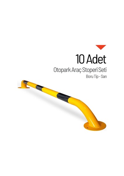Otopark Araç Stoperi Sarı 200x13 Cm 10'lu Set -667