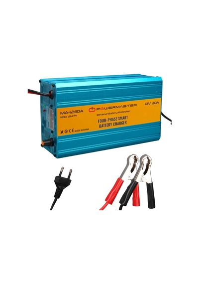 12v Şarj Redresörü Akıllı Akü Şarj Cihazı Analog Amper Göstergeli-ayarlı Otomatik 30 A