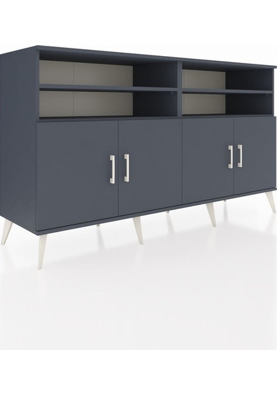 Hyperion Konsol 6 Raflı 4 Kapaklı 176x44x99 Antrasit-antrasit Antrasit-antrasit Hyperion Konsol 6 Raflı 4 Kapaklı 176x44x99 Antrasit-antrasit Antrasit-antrasit