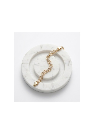 Çelik Pinterest Gold Gümüş 2 Renkli Kadın Bileklik Gümüş - 891545498 Gümüş