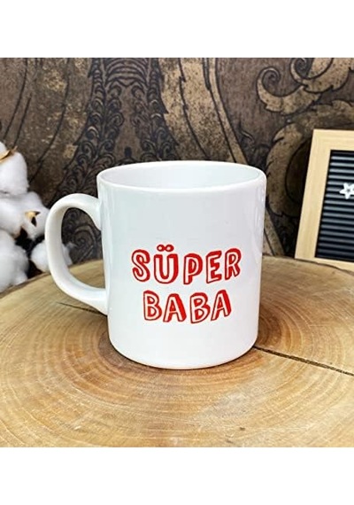 Süper Baba Tasarımlı Kupa Bardak Acı Kahve